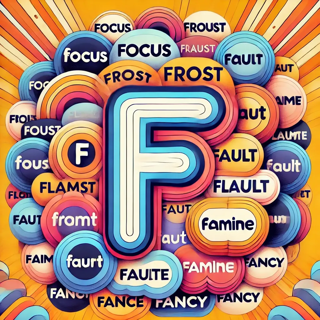 5 Letter Words Starting with "F"