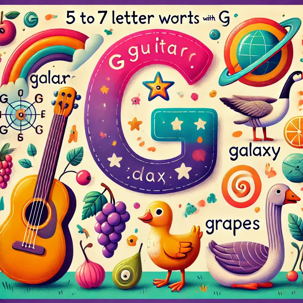 5 letter words that start with G