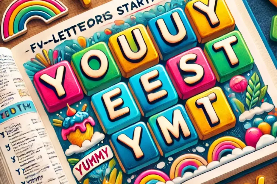 5 letter words that start with "Y"