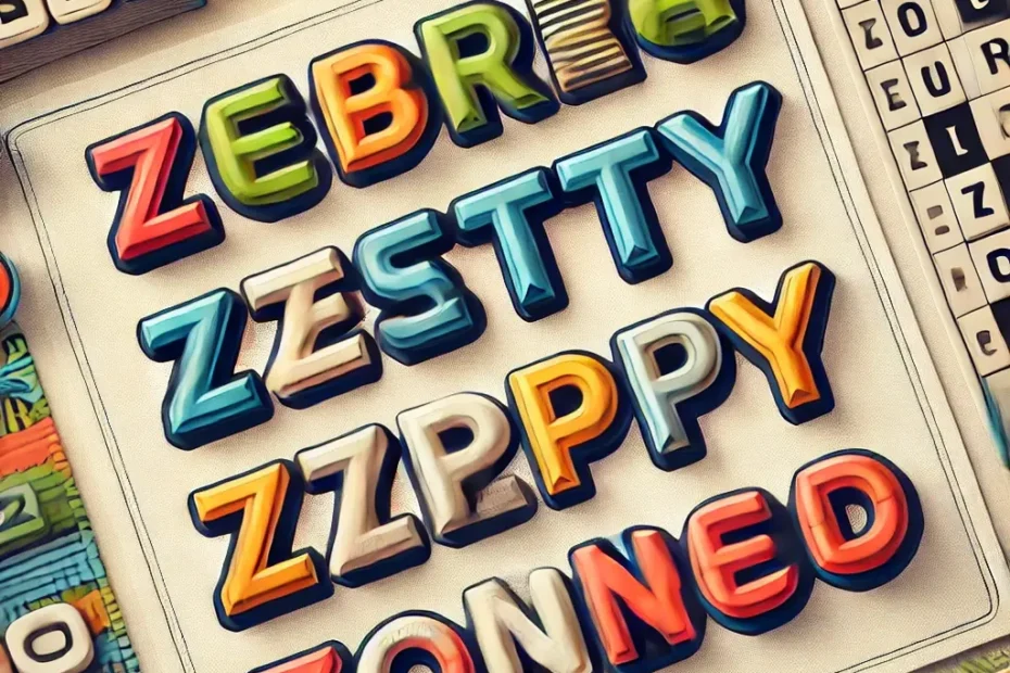 5 letter words starting with "Z"